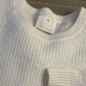 Sunny Leigh Women's Cream Crew Neck Sweater